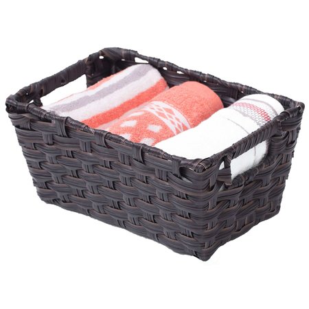 VINTIQUEWISE Shelf Basket, Black, Plastic QI003679.S